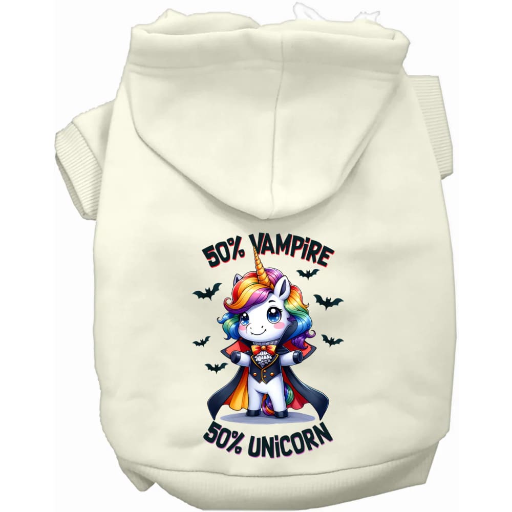 50 Percent Vamp and Uni Pet Hoodie - Halloween