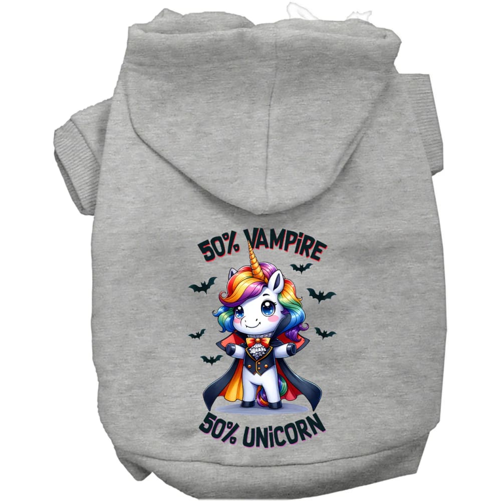 50 Percent Vamp and Uni Pet Hoodie - Halloween