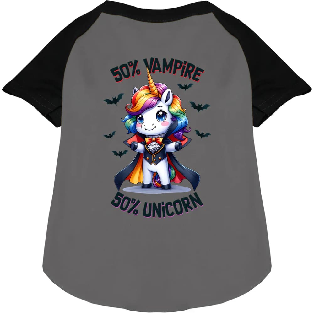 50 Percent Vamp and Uni Pet Raglan Shirt - Halloween