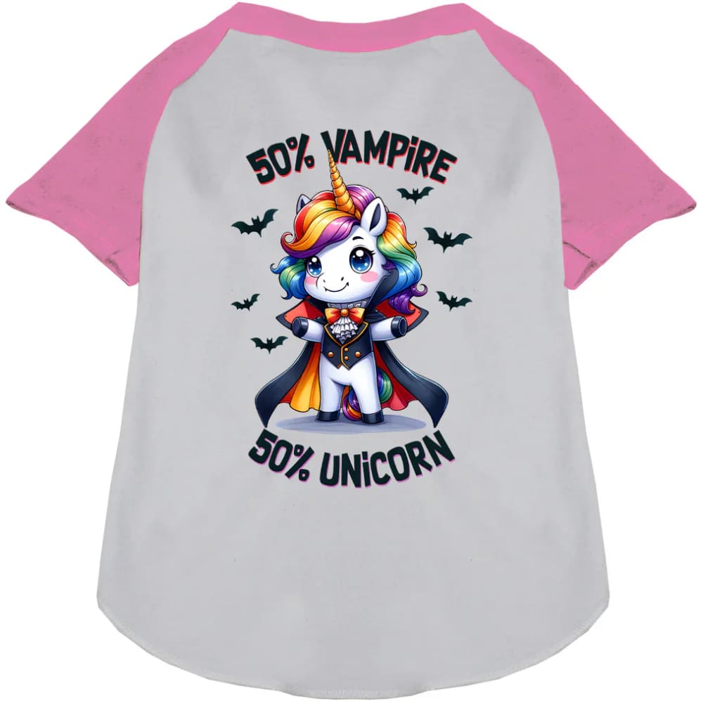 50 Percent Vamp and Uni Pet Raglan Shirt - Halloween