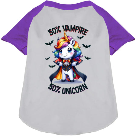 50 Percent Vamp and Uni Pet Raglan Shirt - Halloween