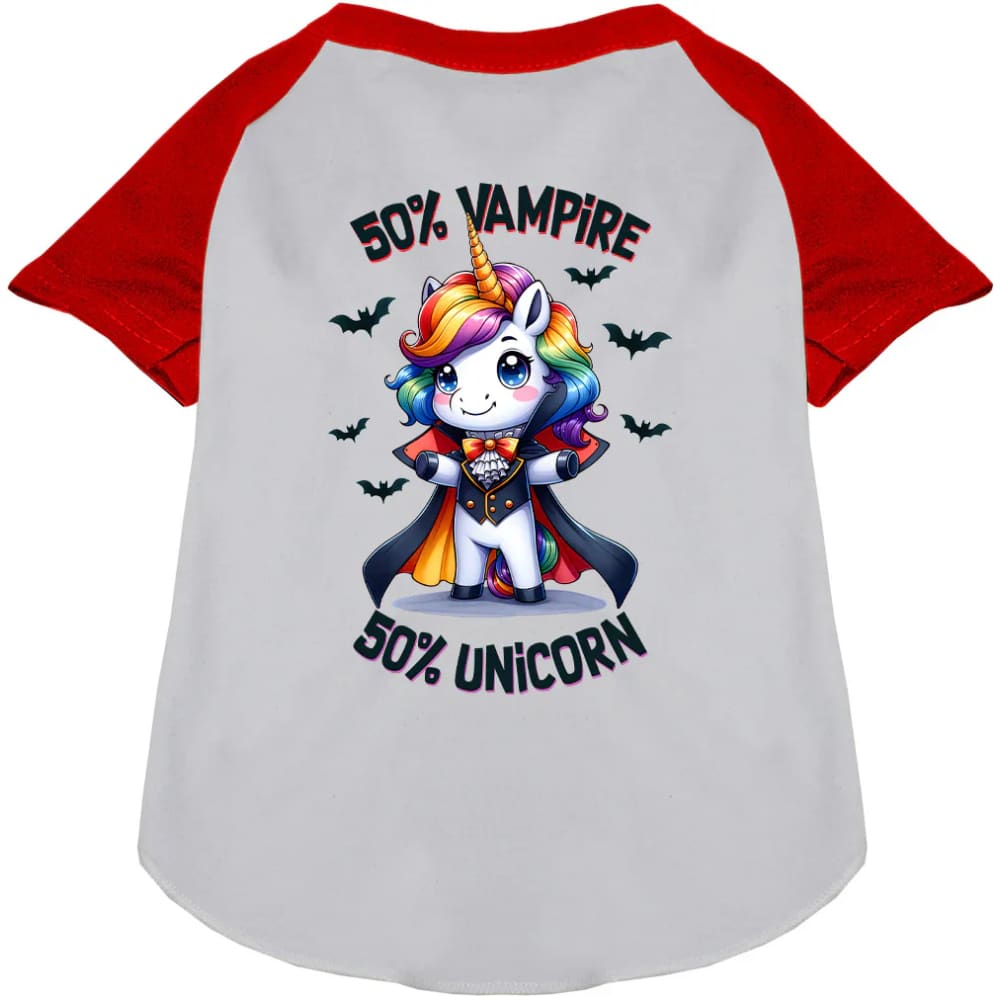 50 Percent Vamp and Uni Pet Raglan Shirt - Halloween