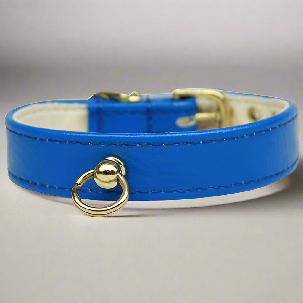 3/4’’ Wide Solid-Colored Dog Collars - Dog Collars - Patent