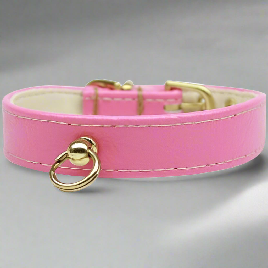 3/4’’ Wide Solid-Colored Dog Collars - Dog Collars - Patent