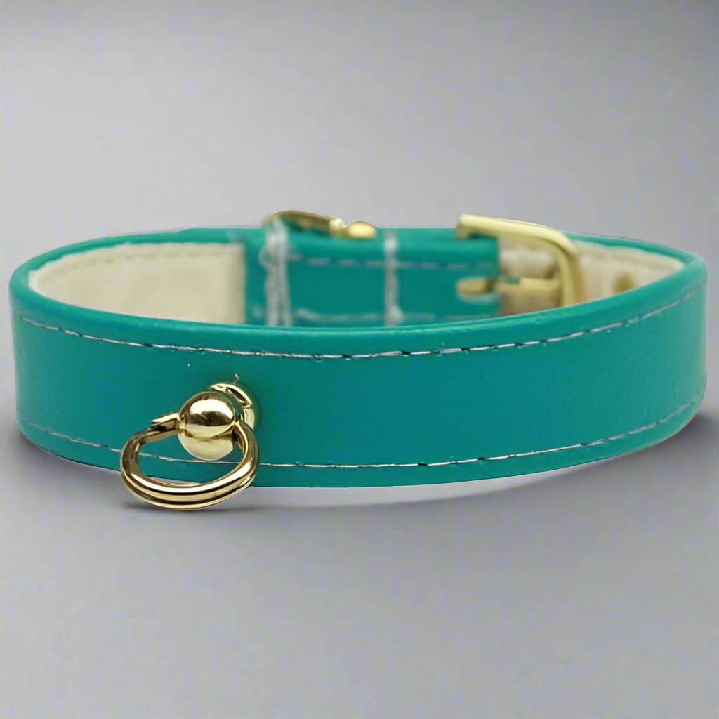 3/4’’ Wide Solid-Colored Dog Collars - Dog Collars - Patent