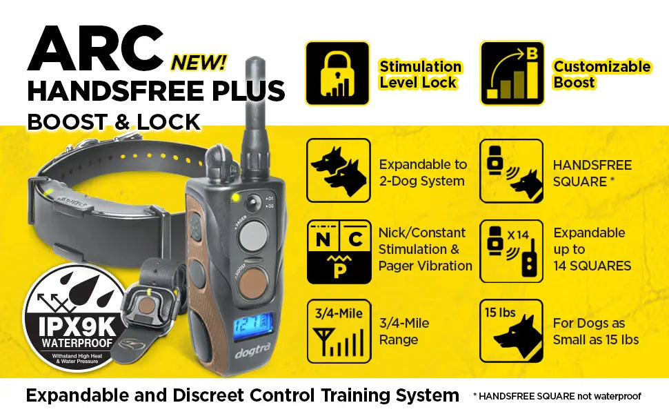 Dogtra ARC HANDSFREE Plus Boost and Lock Remote Dog