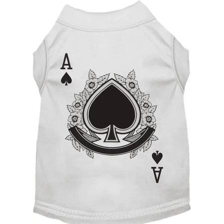 Ace of Spades Screen Print Pet Shirt - Screen Print Shirts