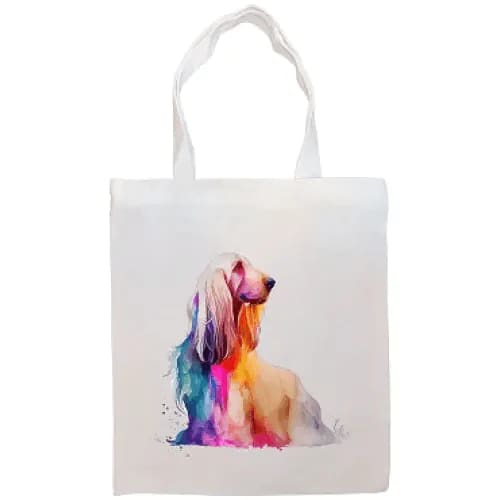 Afghan Hound Canvas Tote Bag - Afghan Hound