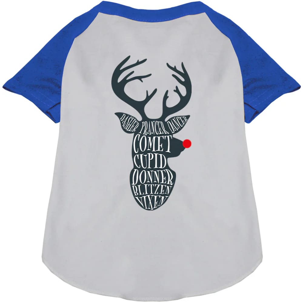 All Santa’s Deer Pet Raglan Shirt - Screen Print Shirts