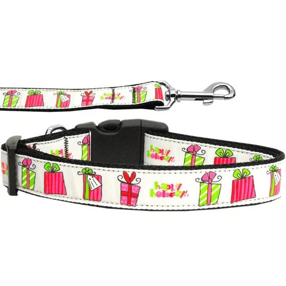 All Wrapped Up Dog Collars and Leashes - Christmas Collars