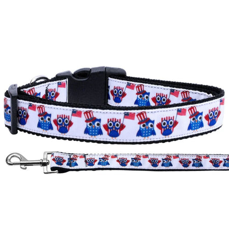 American Owls Nylon Dog Collars and Leashes - Dog Collars