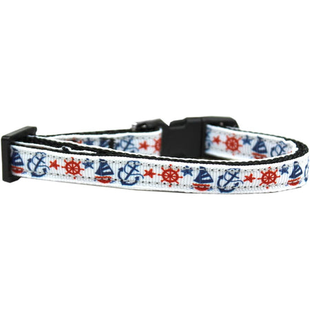 Anchors Away Nylon Cat Safety Collar - Cat Collars - Classic