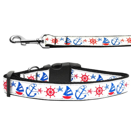 Anchors Away Nylon Dog Collars and Leashes - Dog Collars