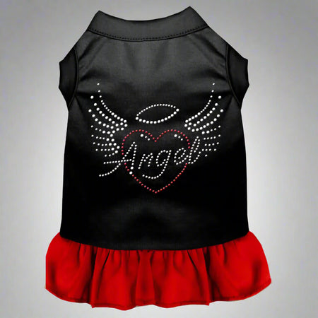 Angel Heart Rhinestone Pet Dress - Pet Dress