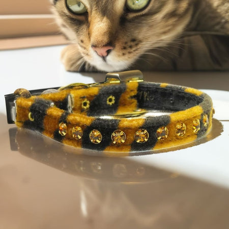 Animal Print Cat Safety Collar - Cat Collars - Premium