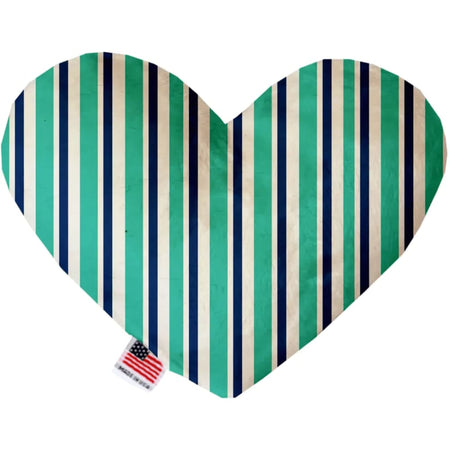 Aquatic Stripes Heart Dog Toy - Heart Dog Toys