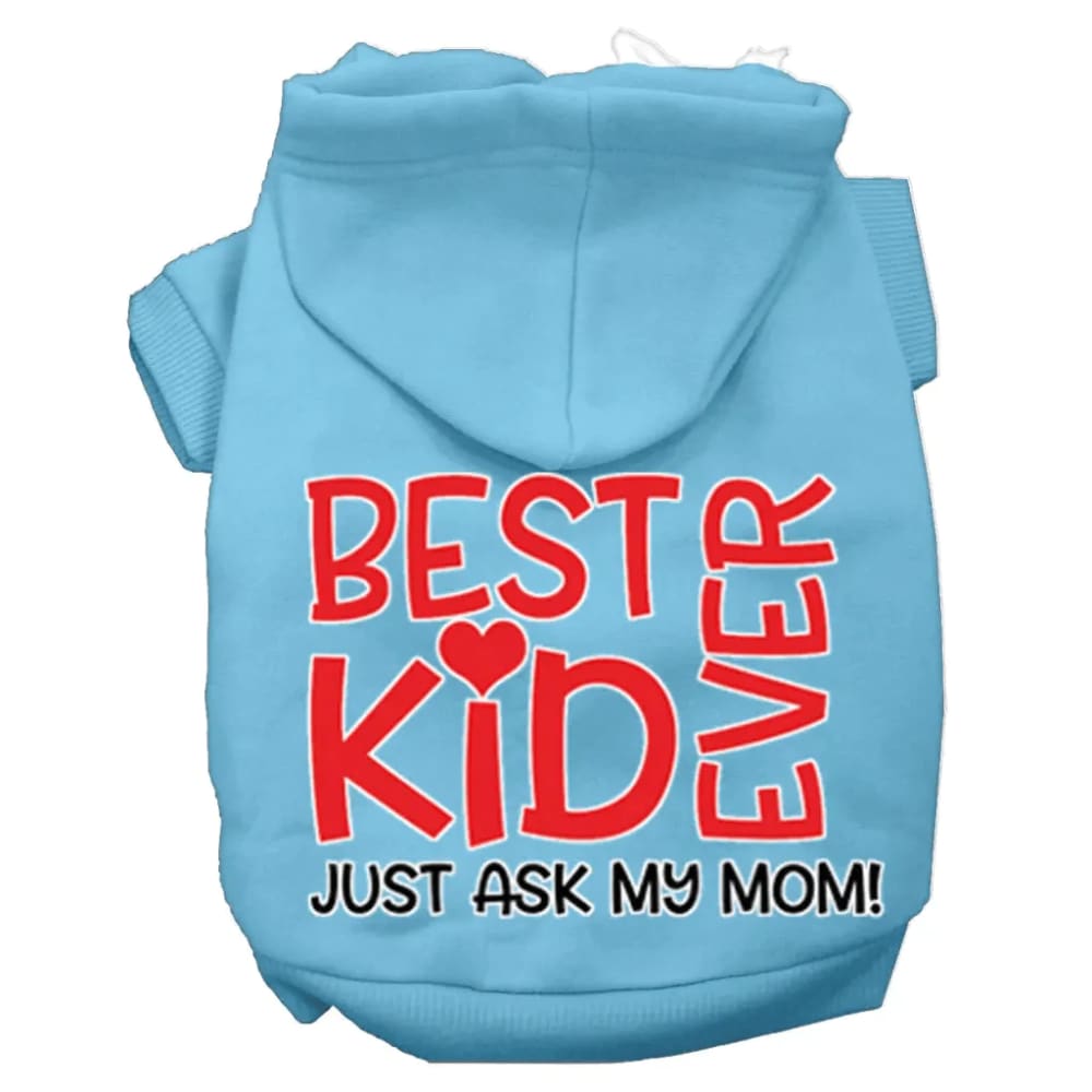 Ask My Mom Screen Print Dog Hoodie - Screen Print Hoodies