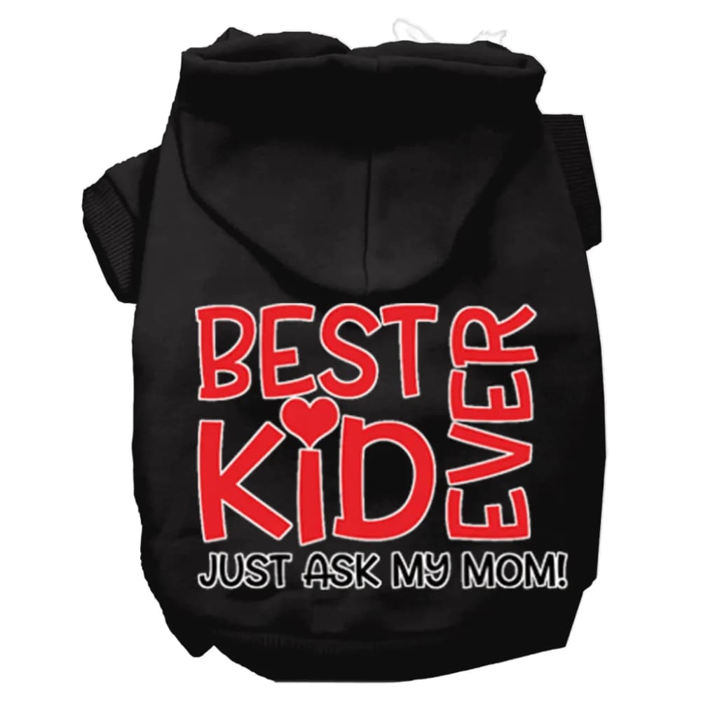 Ask My Mom Screen Print Dog Hoodie - Screen Print Hoodies