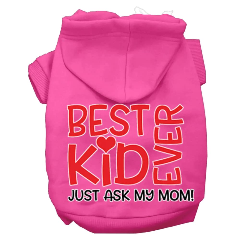 Ask My Mom Screen Print Dog Hoodie - Screen Print Hoodies