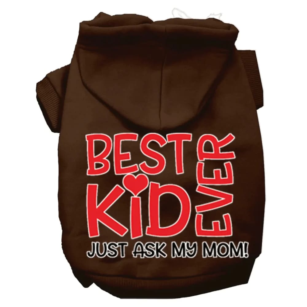 Ask My Mom Screen Print Dog Hoodie - Screen Print Hoodies