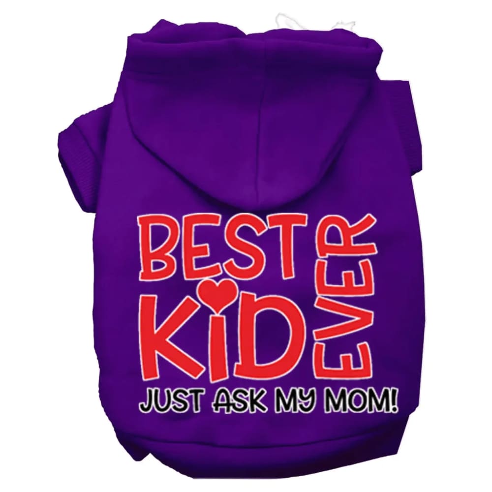 Ask My Mom Screen Print Dog Hoodie - Screen Print Hoodies