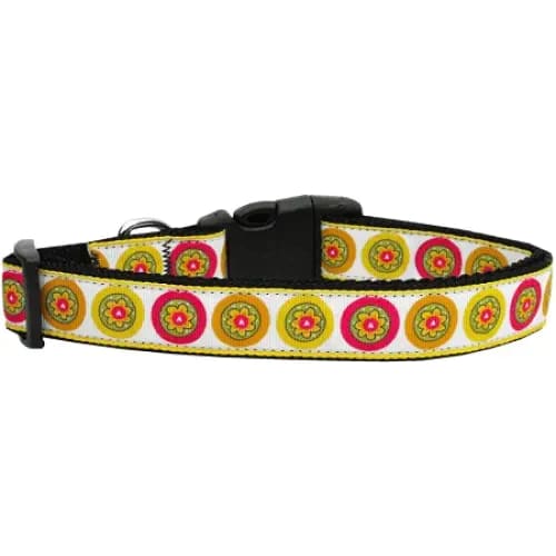 Autumn Daisies Nylon Cat Collar - Cat Collars - Classic