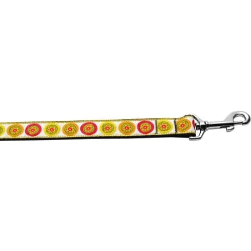 Autumn Daisies Nylon Dog Collars & Leashes - Dog Collars