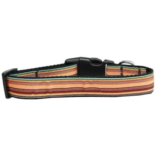 Autumn Stripes Nylon Cat Collar - Cat Collars - Classic