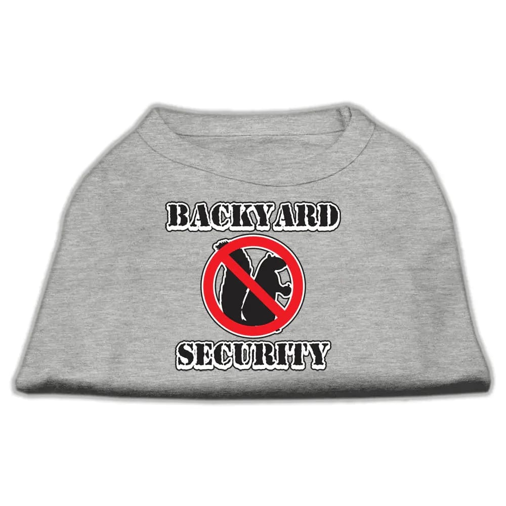 Backyard Security Screen Print Dog Shirt - Screen Print