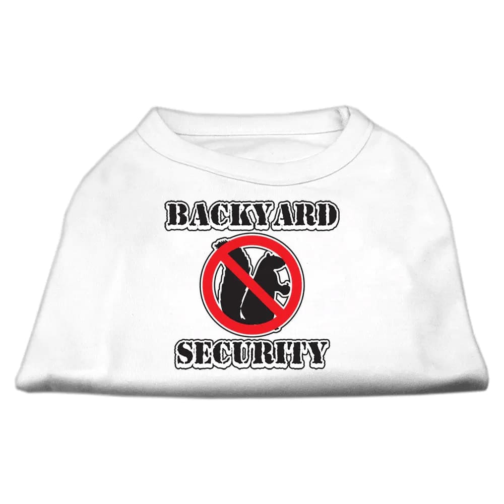 Backyard Security Screen Print Dog Shirt - Screen Print