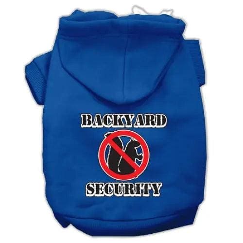 Backyard Security Screen Print Pet Hoodies - Screen Print