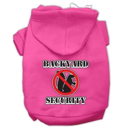 Backyard Security Screen Print Pet Hoodies - Screen Print