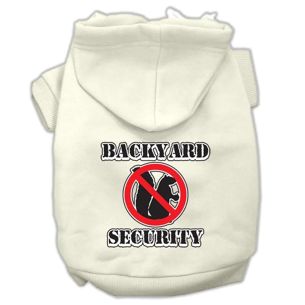 Backyard Security Screen Print Pet Hoodies - Screen Print