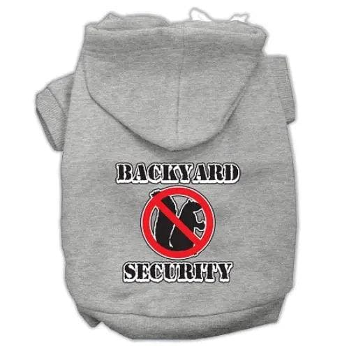 Backyard Security Screen Print Pet Hoodies - Screen Print