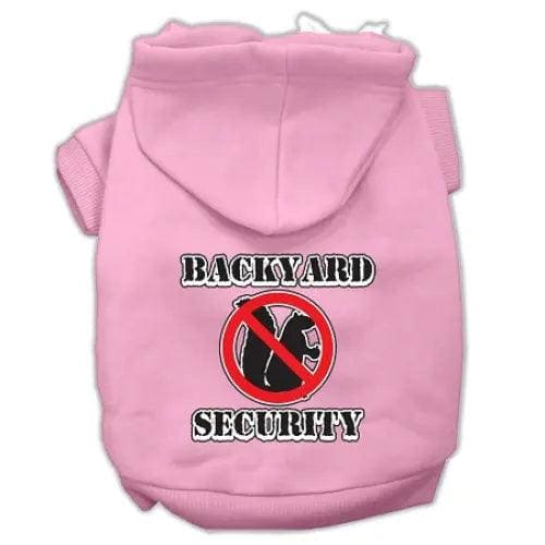 Backyard Security Screen Print Pet Hoodies - Screen Print