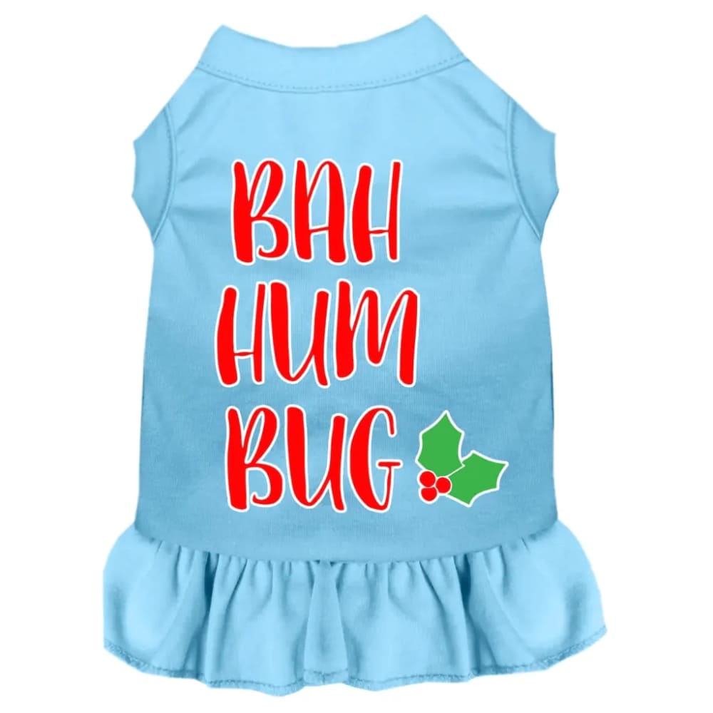 Bah Humbug Screen Print Pet Dress - Christmas Dress