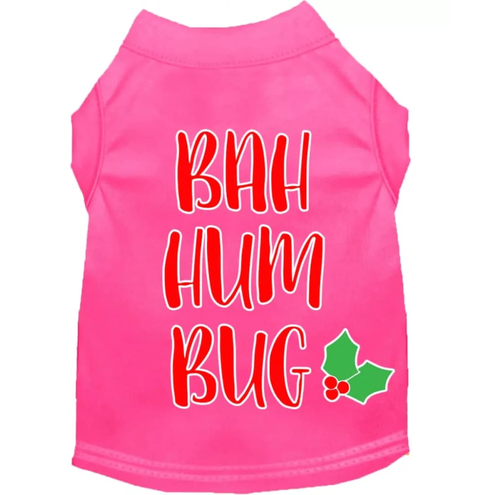 Bah Humbug Screen Print Pet Shirt - Screen Print Shirts