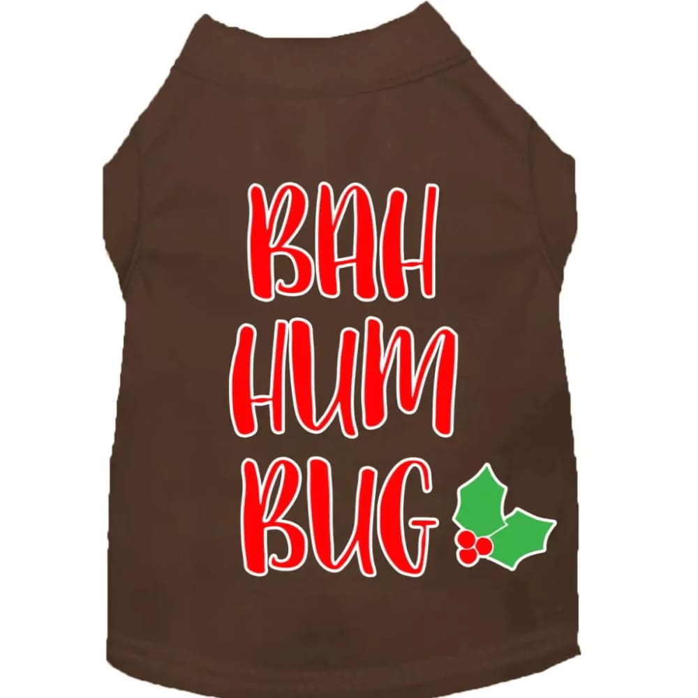 Bah Humbug Screen Print Pet Shirt - Screen Print Shirts