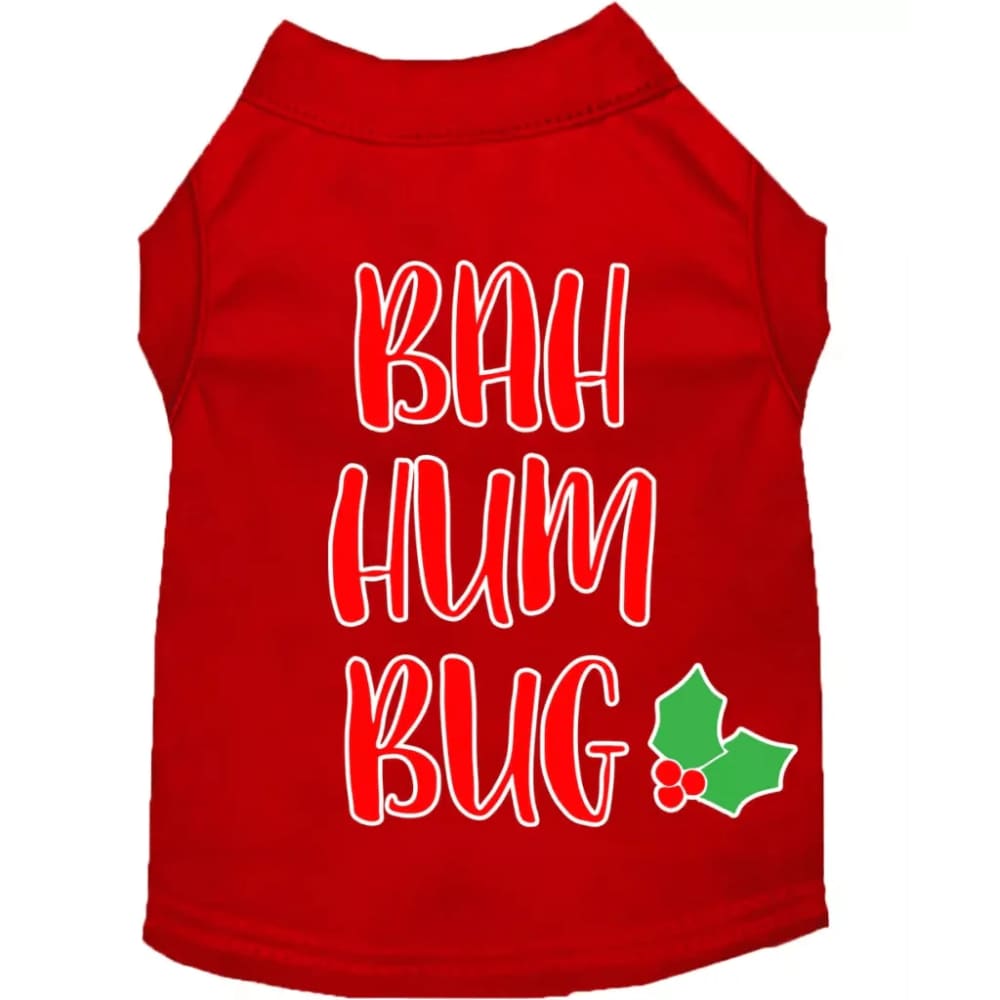 Bah Humbug Screen Print Pet Shirt - Screen Print Shirts