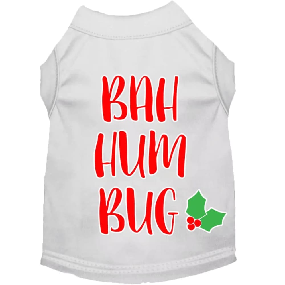 Bah Humbug Screen Print Pet Shirt - Screen Print Shirts