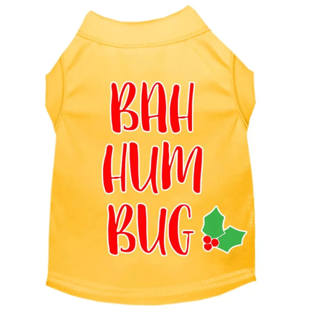 Bah Humbug Screen Print Pet Shirt - Screen Print Shirts