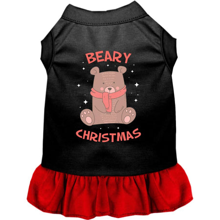 Beary Christmas Pet Dress - Screen Print Dog Dresses