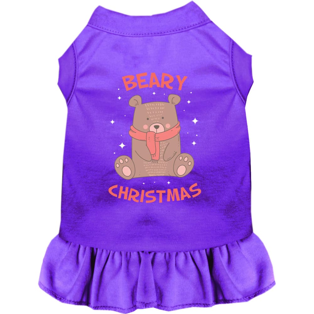 Beary Christmas Pet Dress - Screen Print Dog Dresses