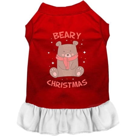 Beary Christmas Pet Dress - Screen Print Dog Dresses