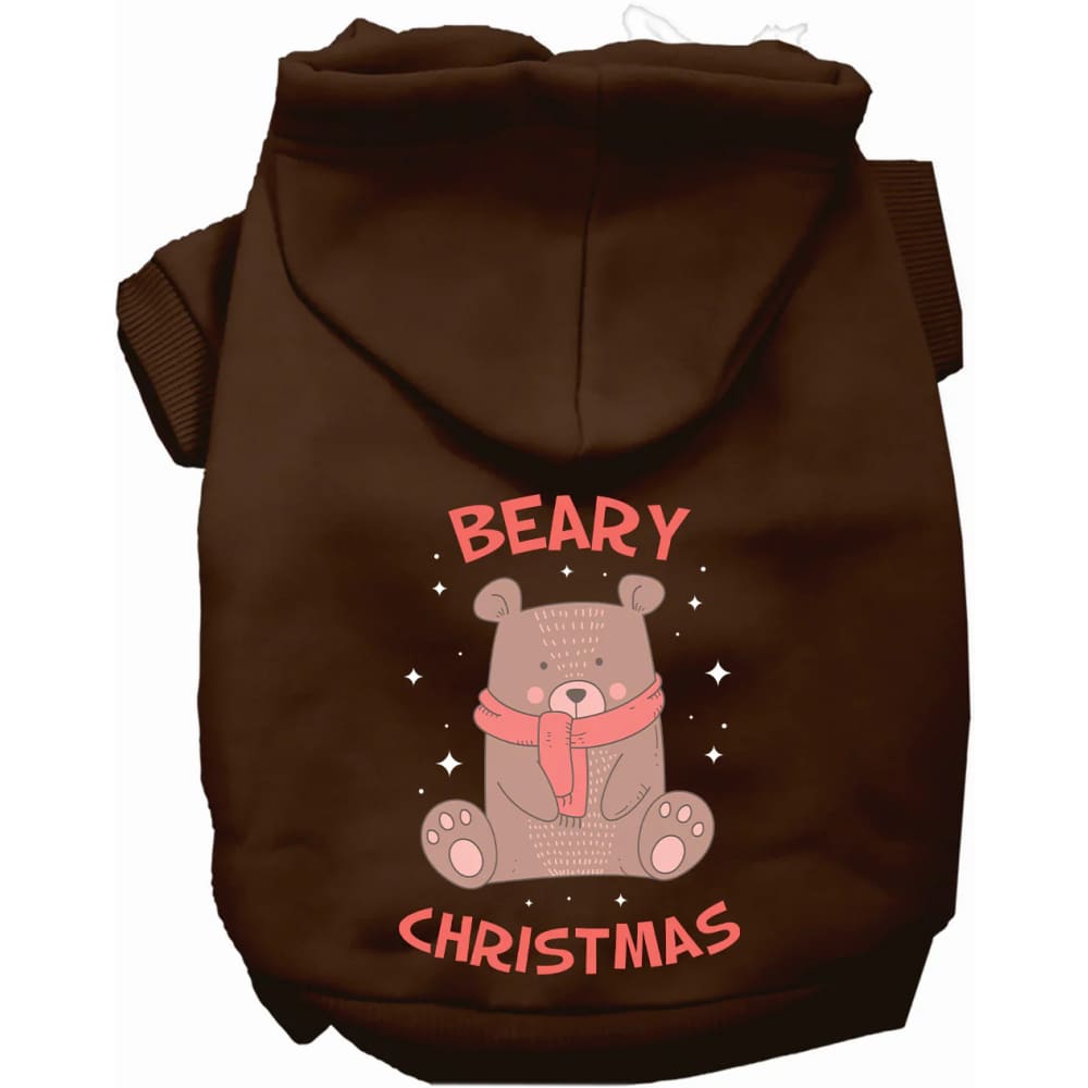 Beary Christmas Pet Hoodie - Screen Print Hoodies