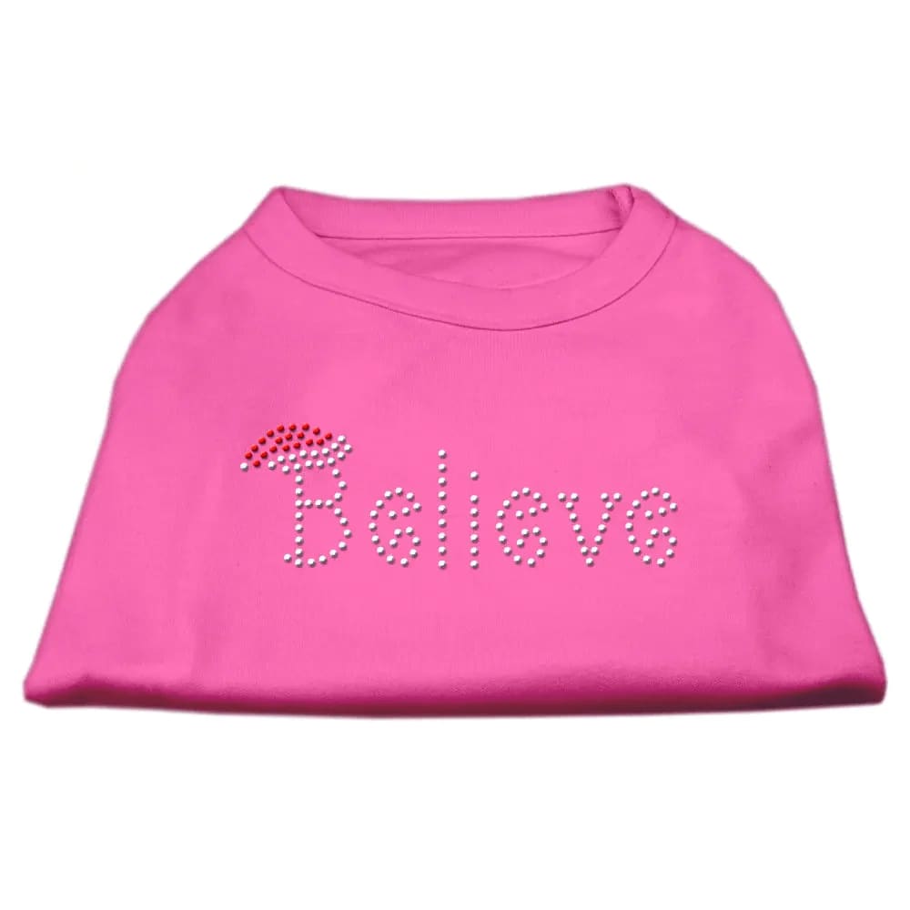 Believe Rhinestone Pet Shirt - Screen Print Shirts