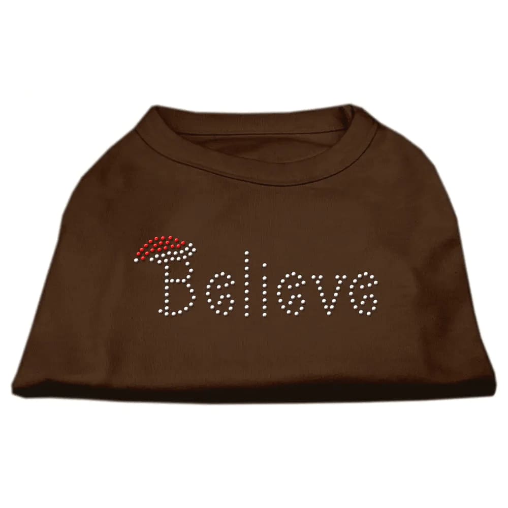 Believe Rhinestone Pet Shirt - Screen Print Shirts