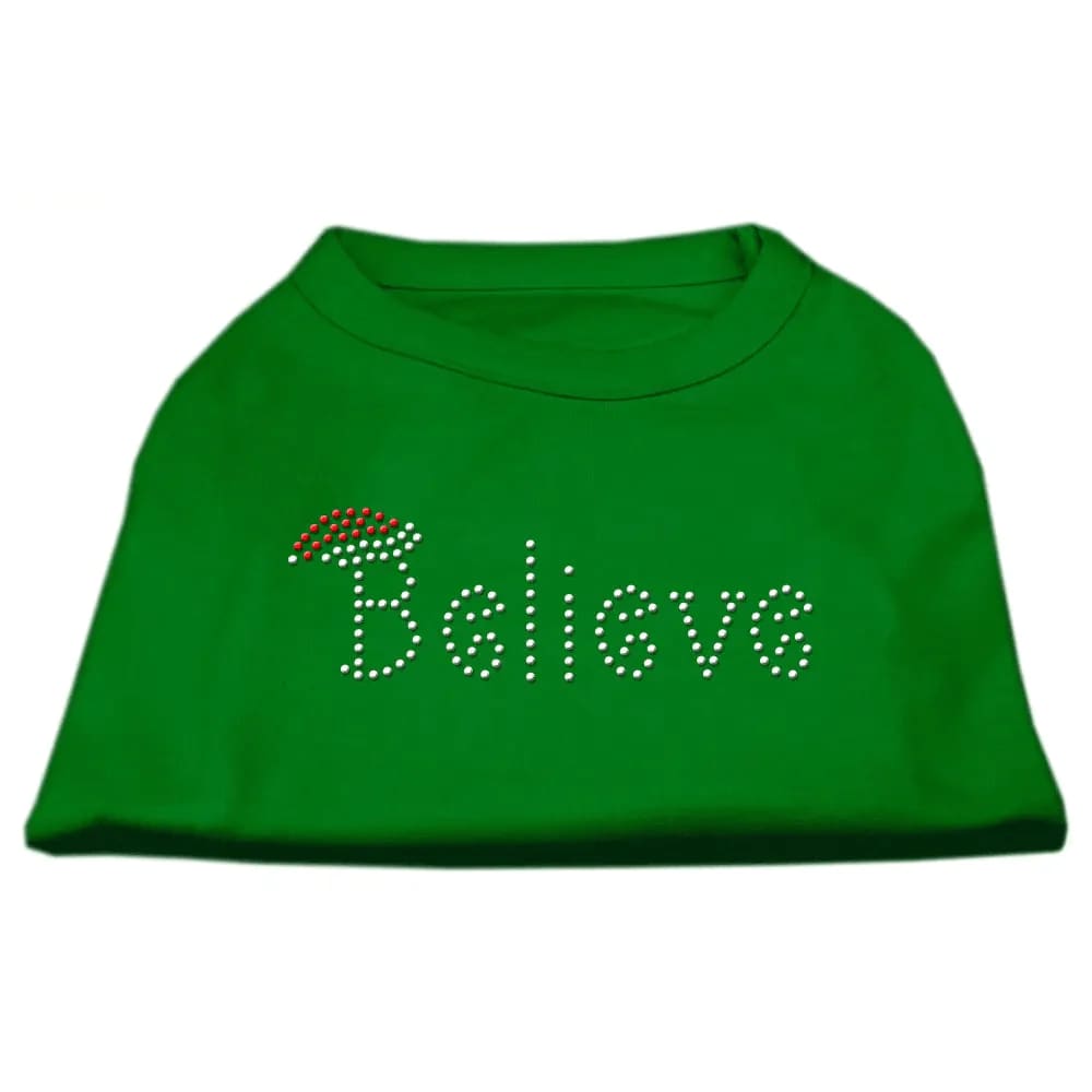 Believe Rhinestone Pet Shirt - Screen Print Shirts