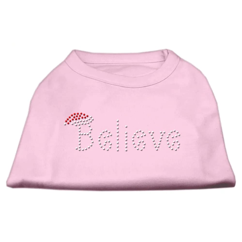 Believe Rhinestone Pet Shirt - Screen Print Shirts