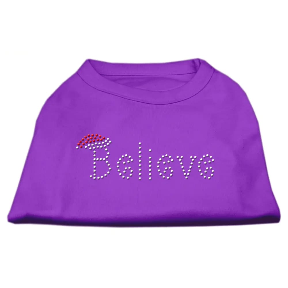 Believe Rhinestone Pet Shirt - Screen Print Shirts